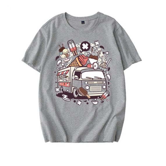 Ice Cream Van Grey T-shirt