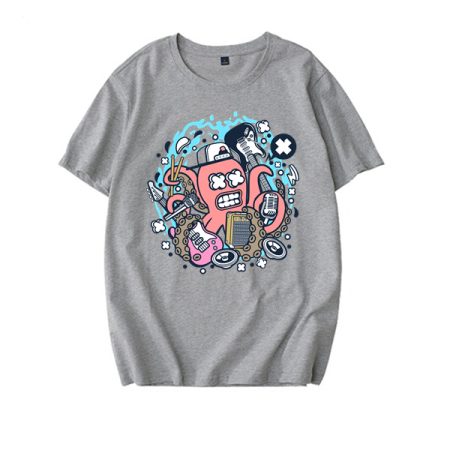 Rock Octopus Grey T-shirt